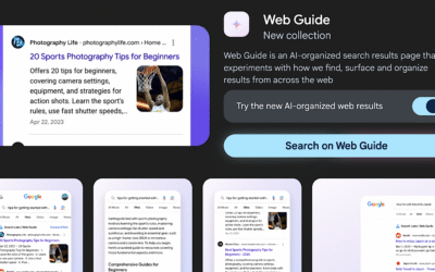 Guide Web: la nouvelle expérience de recherche d&rsquo;IA de Google